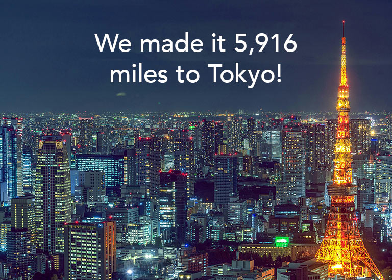 We made it 5,916 miles to Tokyo raising money for MNDA